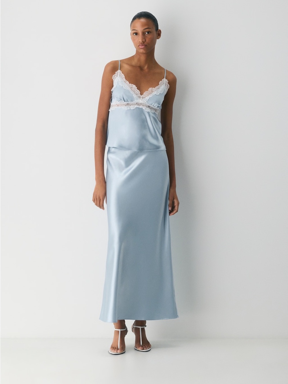 Aritzia Ten Capture Satin Skirt